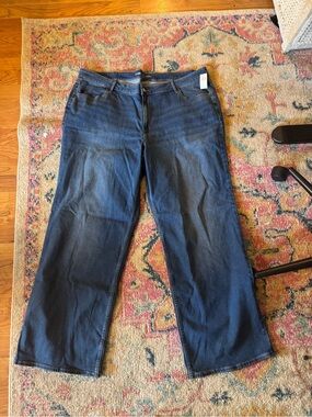 Old Navy Dark Blue Wide-Leg Jeans